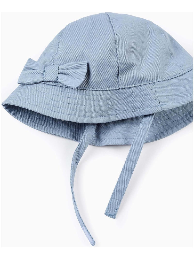 Cappello in saffiano con fiocco Blu chiaro - Kiabi