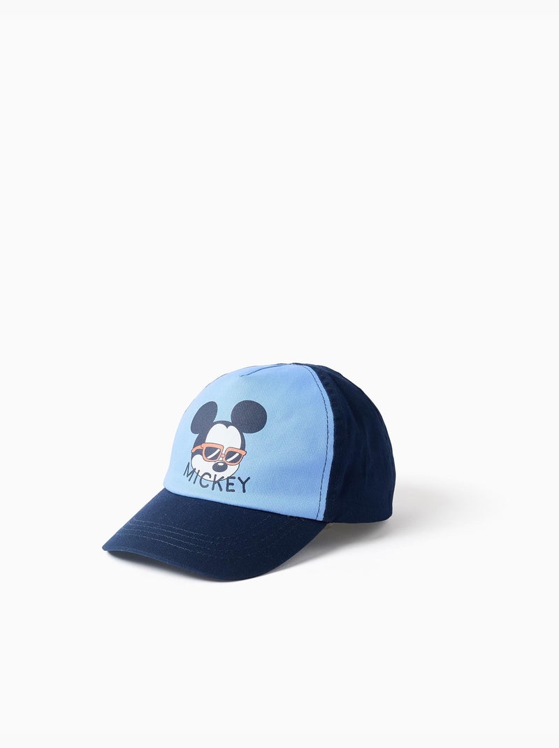Cappello in saffiano di cotone con stampa Mickey Blu scuro - Kiabi