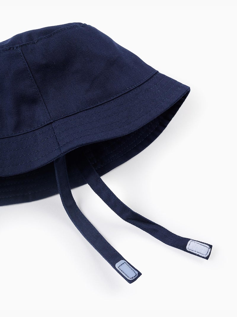 Cappello in twill con cinturini laterali Blu scuro - Kiabi