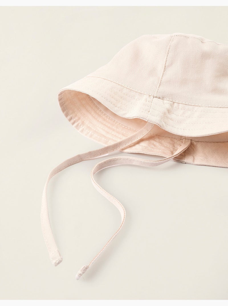 Cappello in twill con nastri laterali Beige chiaro - Kiabi