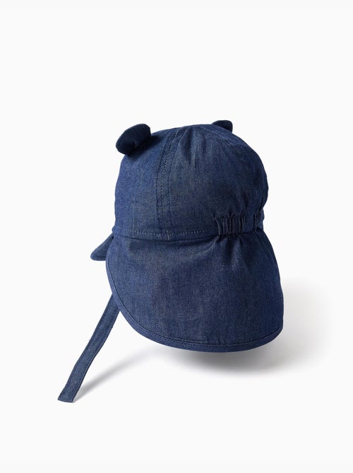 Cappello legionnaire in denim di cotone con orecchie 3d - Kiabi