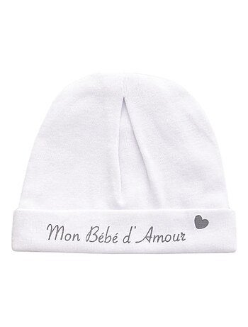 Cappello neonato "Mon Bébé d'Amour" LES CHATOUNETS