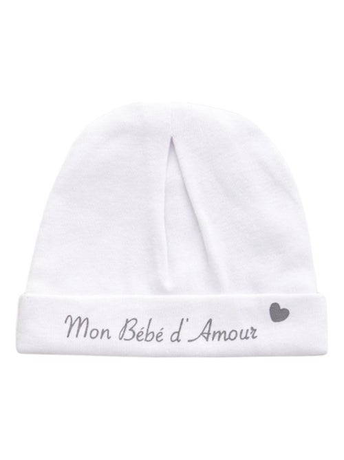 Cappello neonato "Mon Bébé d'Amour" LES CHATOUNETS - Kiabi