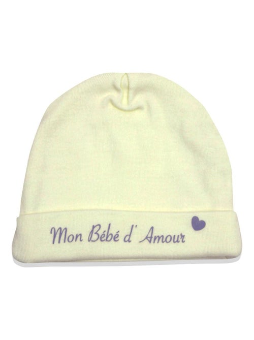 Cappello neonato "Mon Bébé d'Amour" LES CHATOUNETS - Kiabi