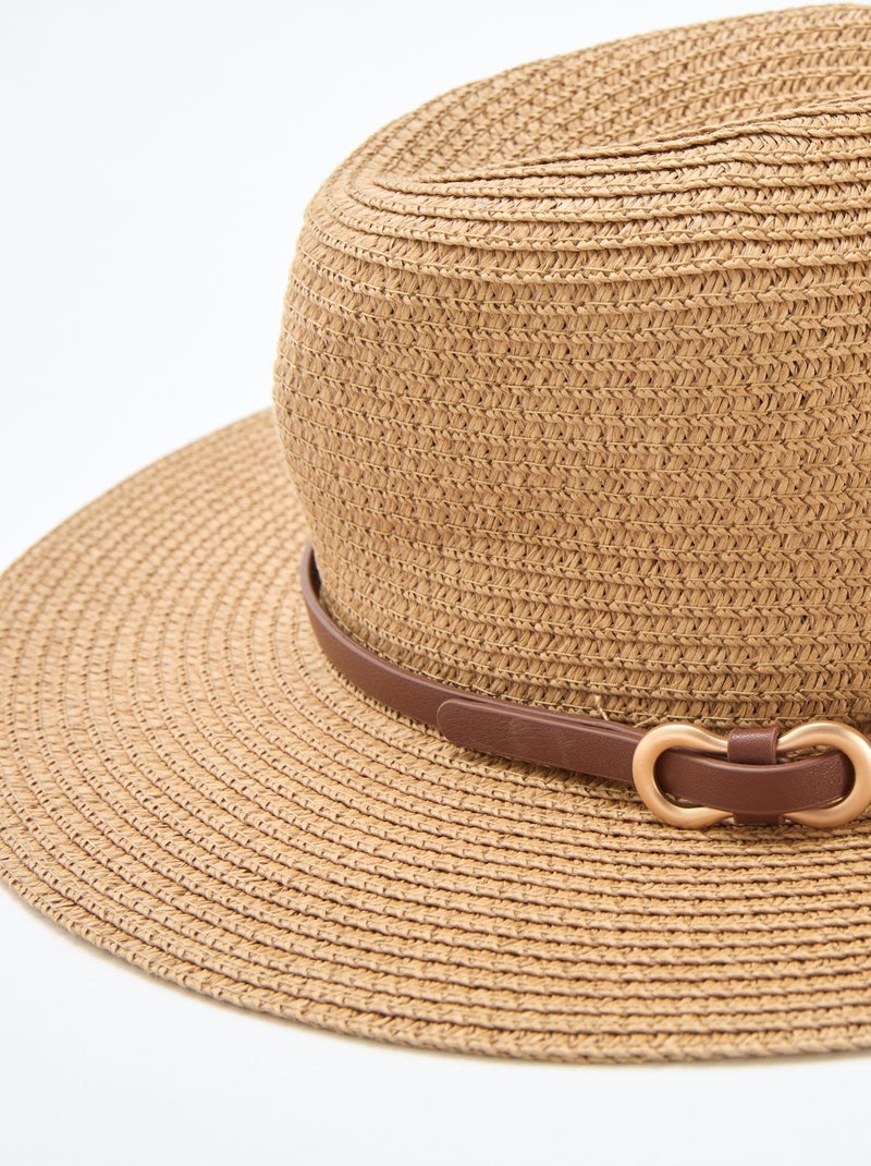 Cappello panama di paglia Beige - Kiabi