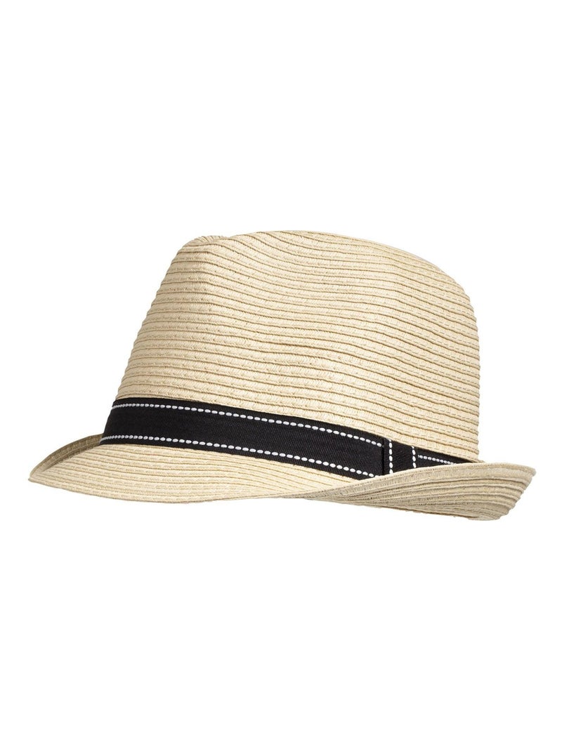 Cappello trilby, fascia regolabile donna Isotoner Nero Bianco - Kiabi