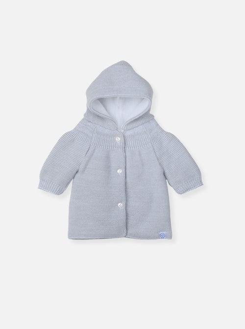 Cappottino in maglia a coste per neonato - Kiabi