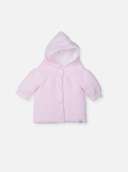 Cappottino in maglia a coste per neonato - Kiabi