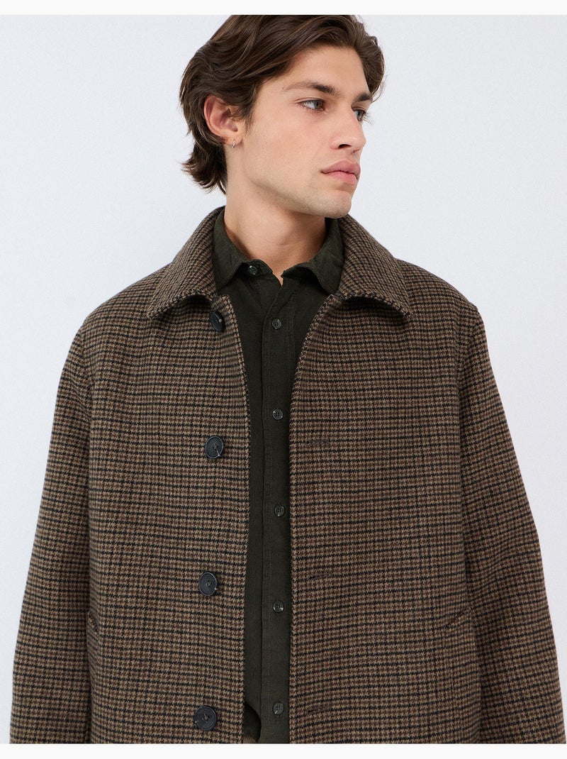 Cappotto a quadri, mo fashion Beige - Kiabi