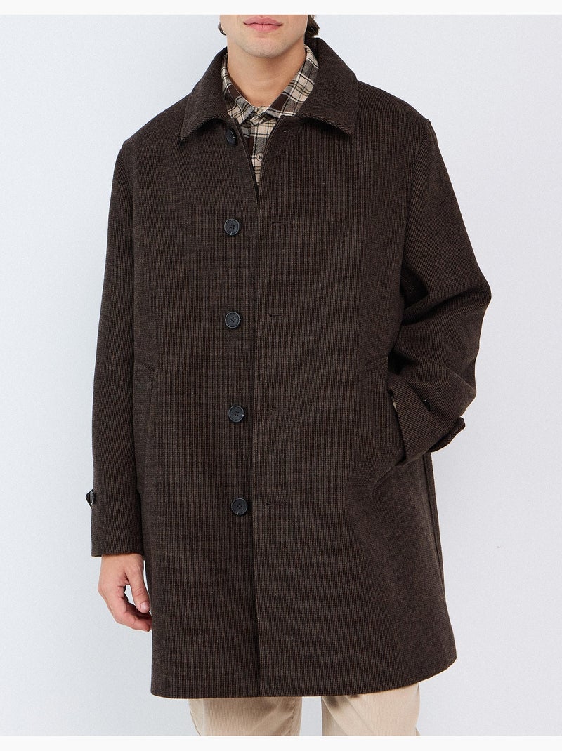 Cappotto a quadri, mo fashion Marrone - Kiabi