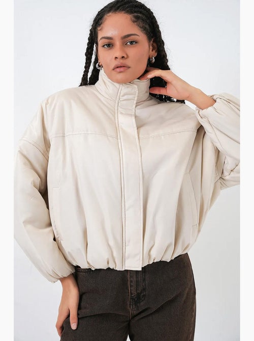 Cappotto bomber puffer spesso con colletto con zip bdart - Kiabi Cappotto bomber puffer spesso con colletto con zip bdart - Kiabi