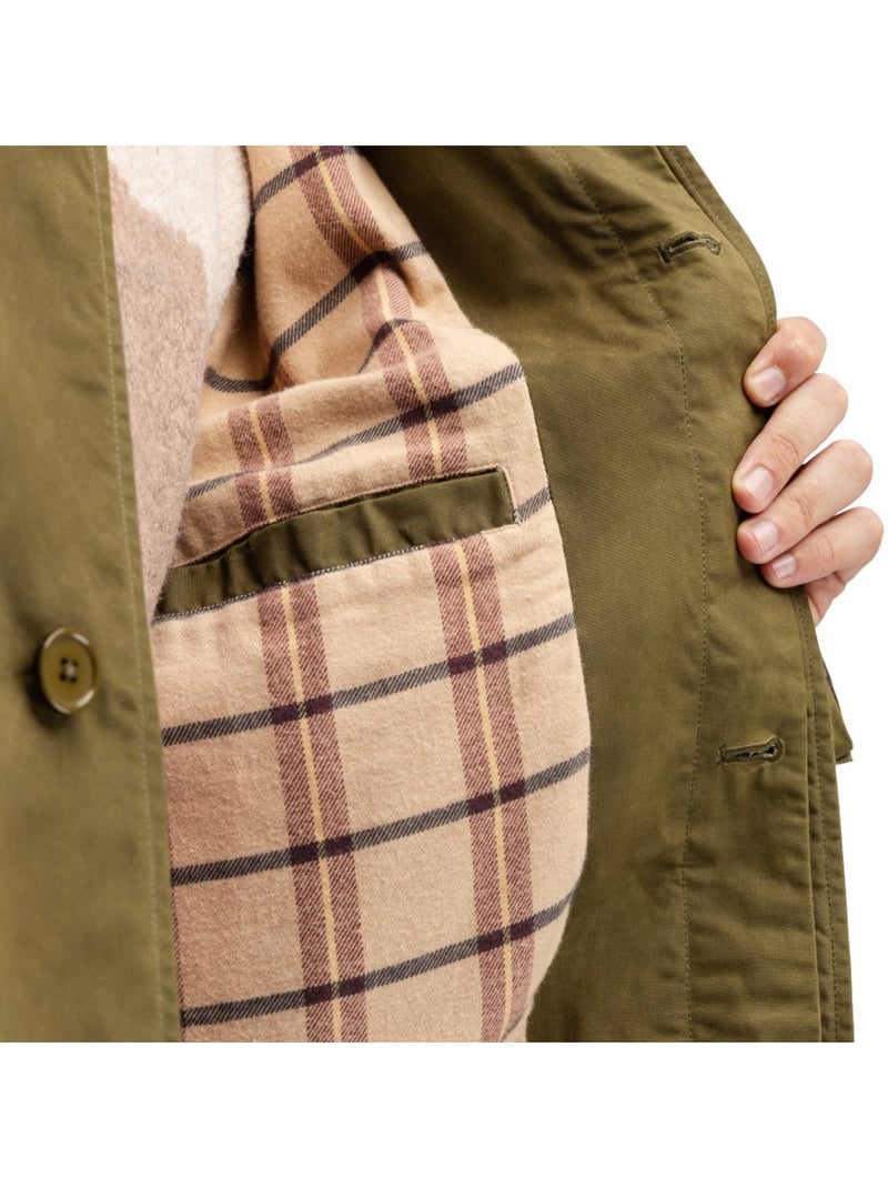 Cappotto cerato lungo da uomo uomo codium Verde - Kiabi