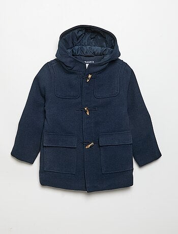 Cappotto con cappuccio e alamari