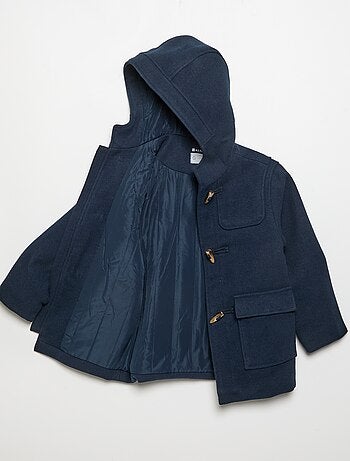 Cappotto con cappuccio e alamari