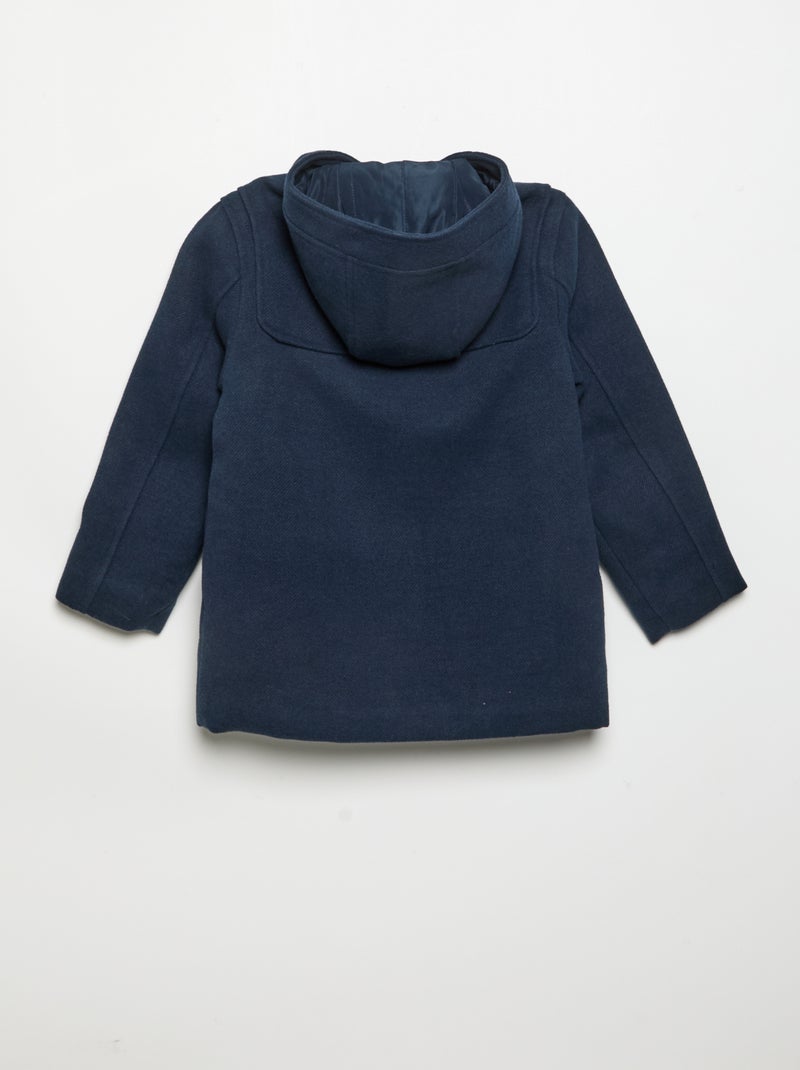 Cappotto con cappuccio e alamari Blu - Kiabi