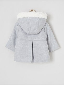 Cappotto con cappuccio in pelliccia sintetica - Kiabi