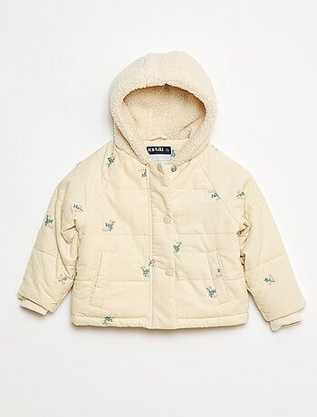 Cappotto con cappuccio in velluto