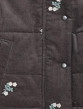 Cappotto con cappuccio in velluto