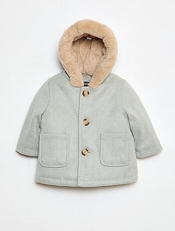 Cappotto con cappuccio morbido