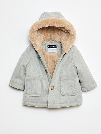 Cappotto con cappuccio morbido