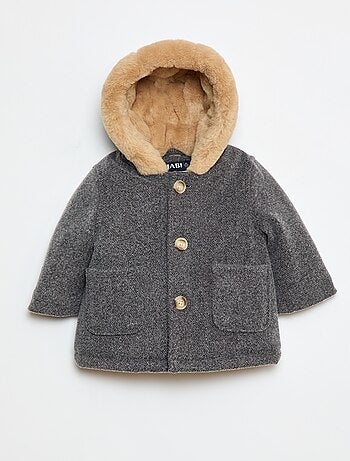Cappotto con cappuccio morbido
