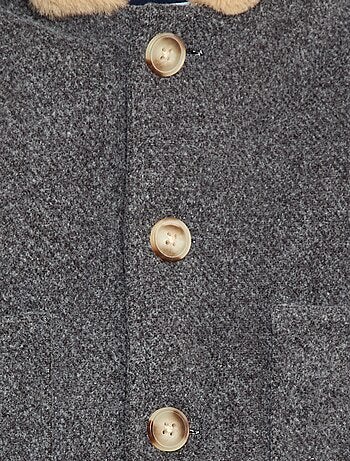 Cappotto con cappuccio morbido