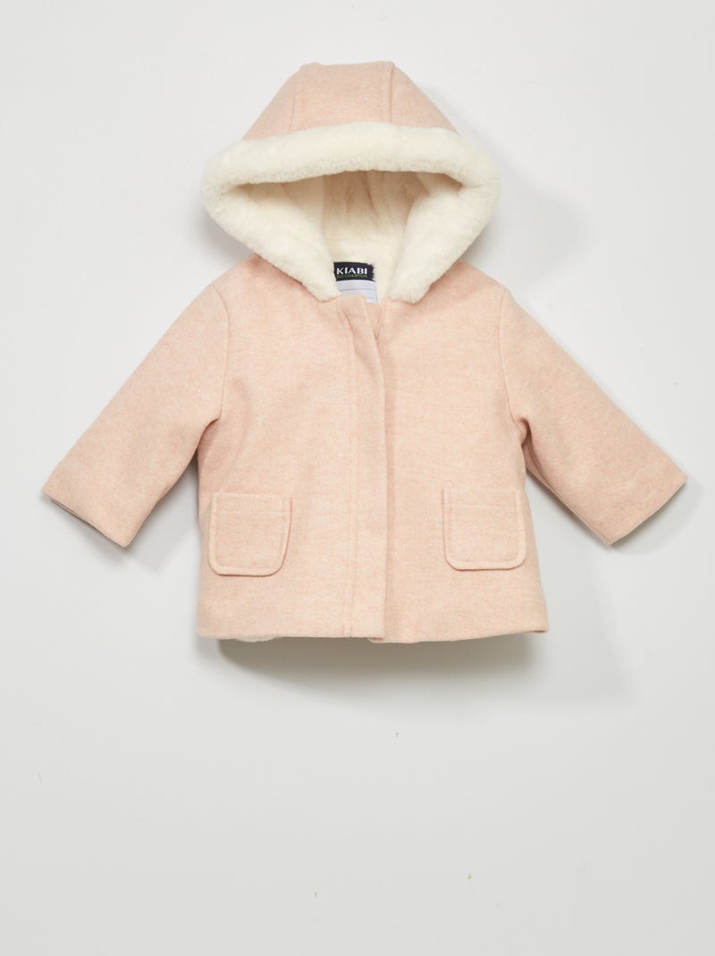 Cappotto con cappuccio ROSA - Kiabi