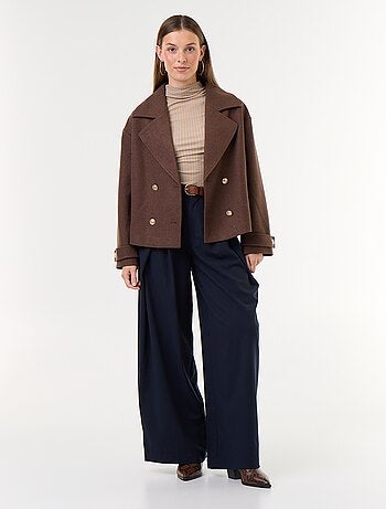 Cappotto corto doppiopetto