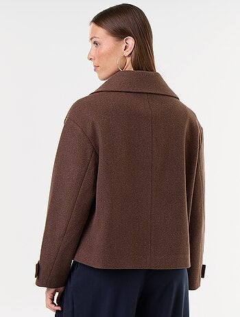 Cappotto corto doppiopetto