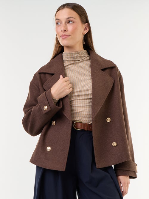 Cappotto corto doppiopetto - Kiabi