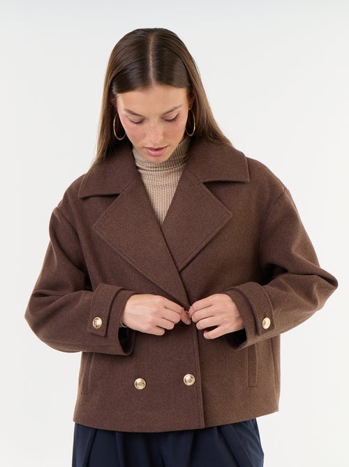 Cappotto corto doppiopetto - Kiabi
