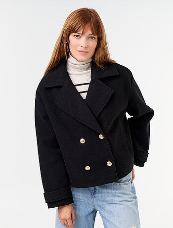 Cappotto corto doppiopetto