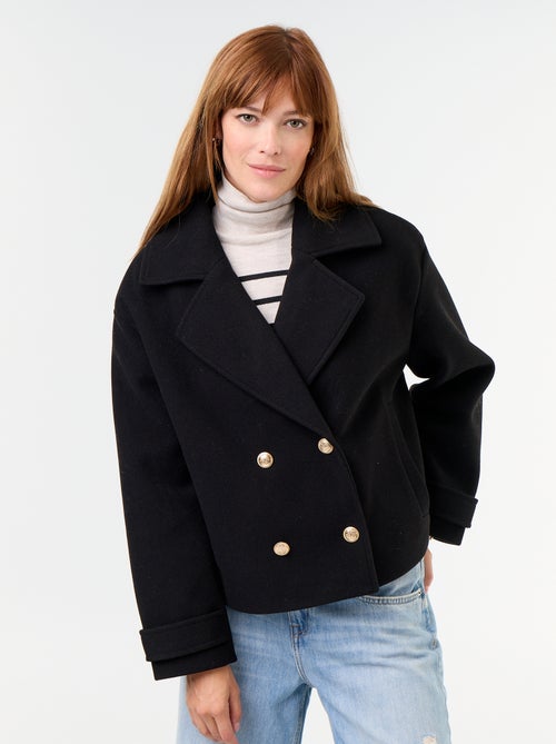 Cappotto corto doppiopetto - Kiabi