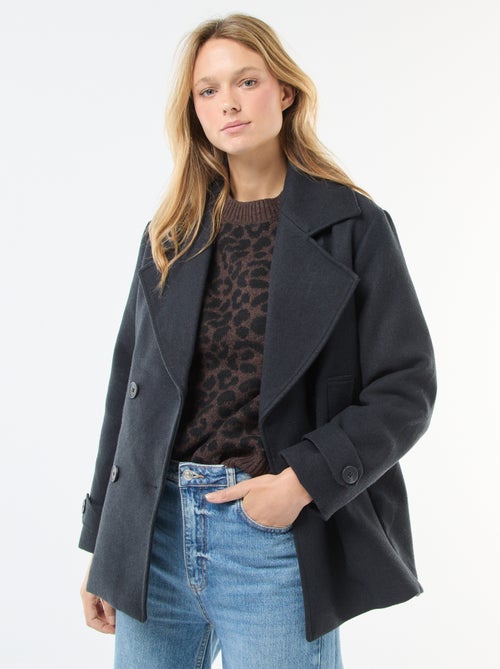 Cappotto corto effetto lana - Kiabi