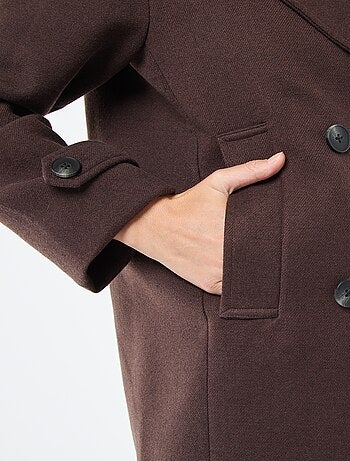 Cappotto corto effetto lana