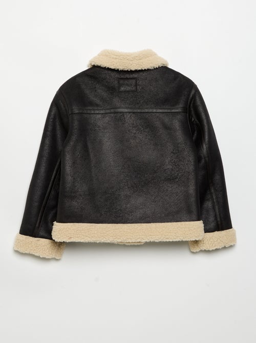 Cappotto corto effetto montone - Kiabi