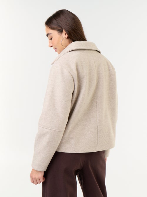 Cappotto corto effetto panno - Kiabi Cappotto corto effetto panno - Kiabi