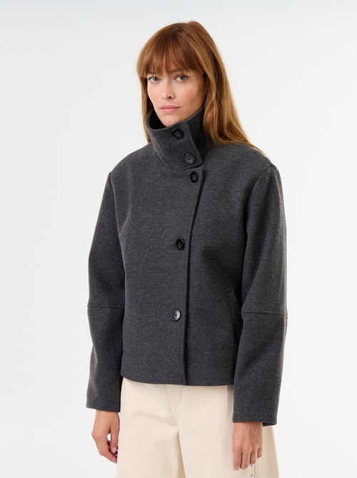 Cappotto corto effetto panno - Kiabi