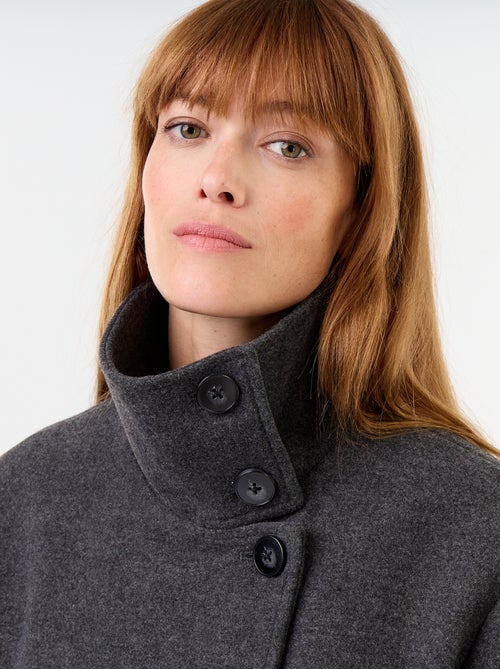 Cappotto corto effetto panno - Kiabi