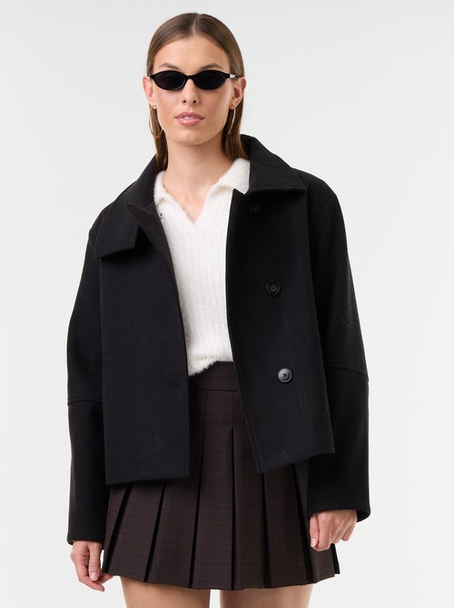 Cappotto corto effetto panno - Kiabi