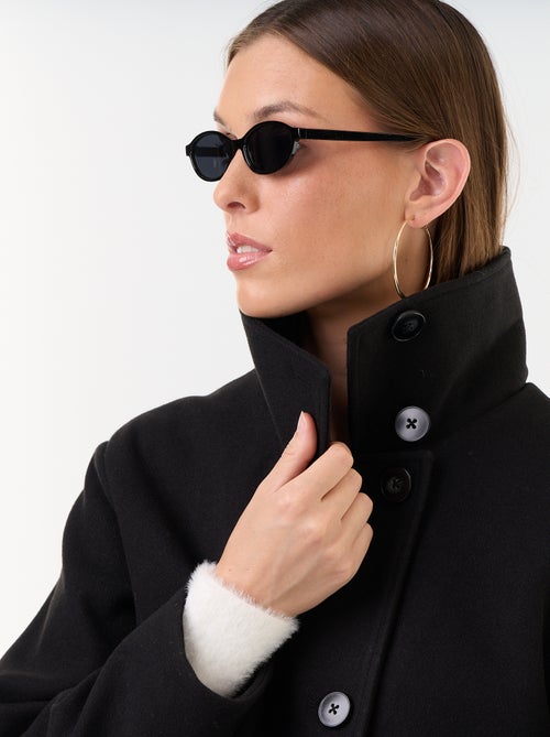 Cappotto corto effetto panno - Kiabi