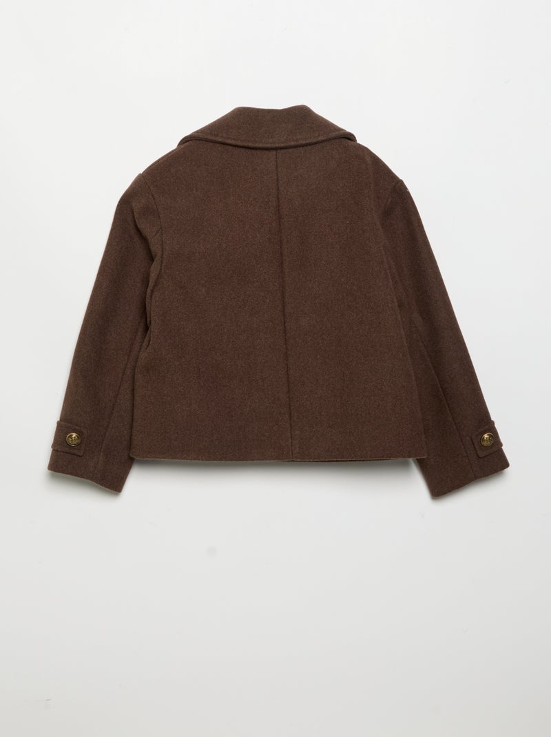 Cappotto corto stile paletot Marrone - Kiabi