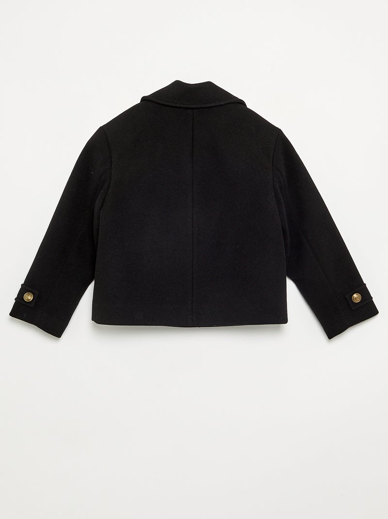 Cappotto corto stile paletot Nero - Kiabi