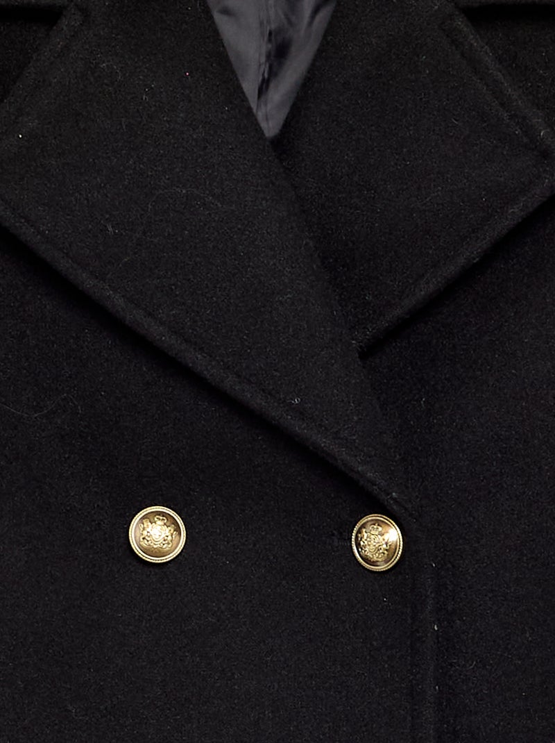 Cappotto corto stile paletot Nero - Kiabi