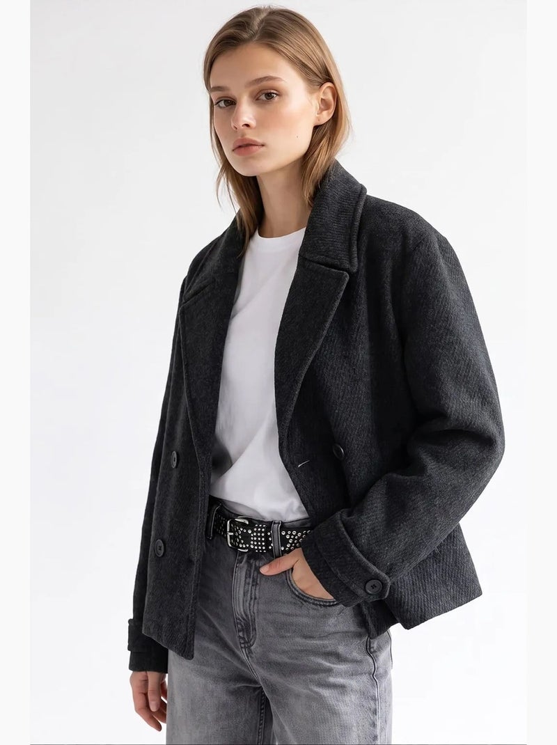 Cappotto da donna mixray Grigio nero - Kiabi