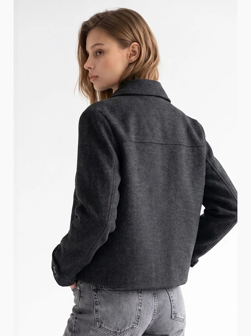Cappotto da donna mixray Grigio nero - Kiabi