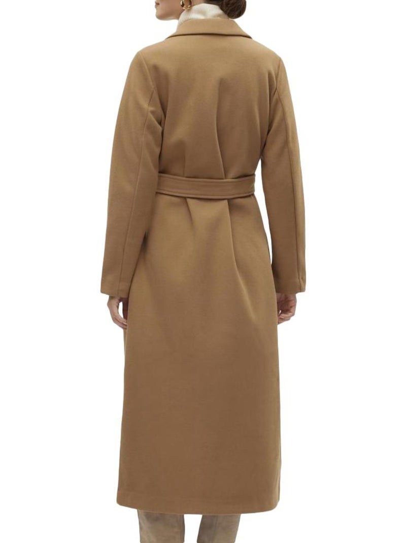 Cappotto donna vero moda Marrone cappuccino - Kiabi