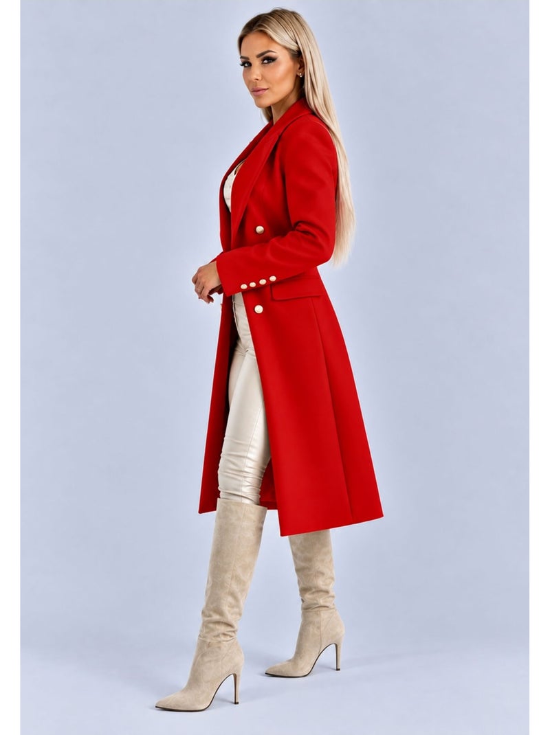 Cappotto doppiopetto, doppio petto kebello Rosso - Kiabi