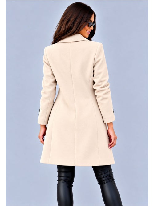 Cappotto dritto abbottonato kebello - Kiabi Cappotto dritto abbottonato kebello - Kiabi