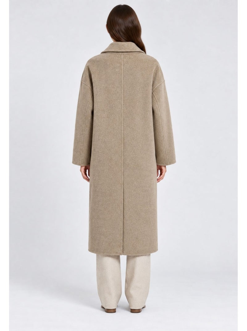 Cappotto dritto abbottonato kebello Beige - Kiabi